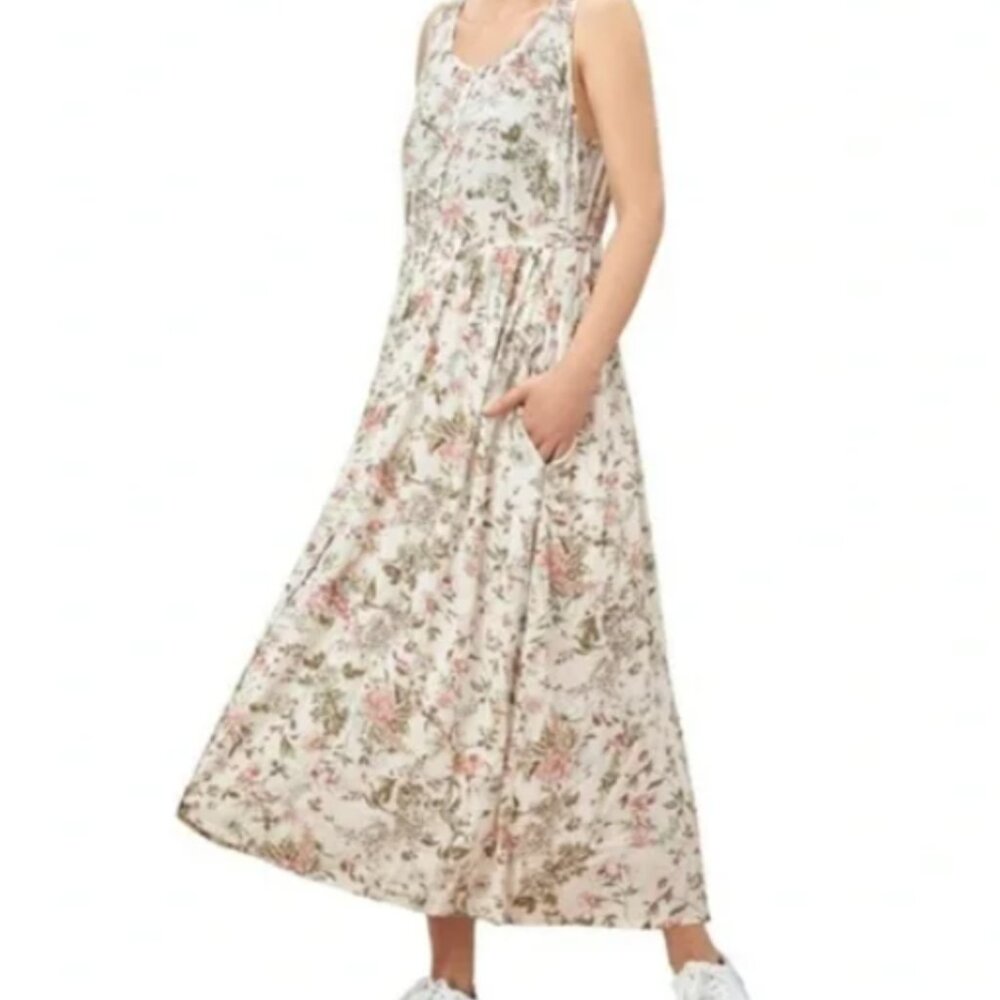 FRYE Floral Button Midi Dress w/ Pockets - Size XL - Picture 2 of 8
